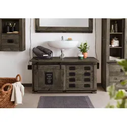 Wasch- und Schminktische Grau von Massivholzmöbel24