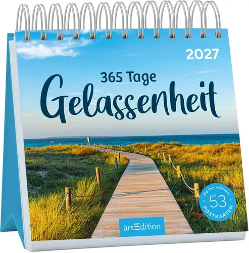 Postkartenkalender 365 Tage Gelassenheit 2027 | Kalender | Deutsch | 108 S.