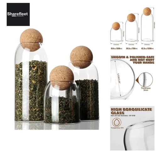 Stilvolle und leichte Vorratsgläser aus Borosilikat - Ideal für Mehl und Gewürze