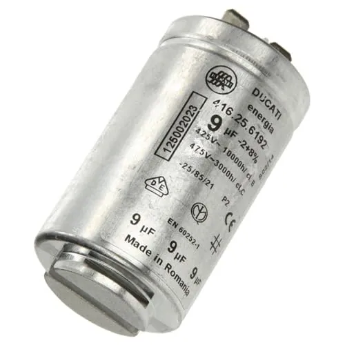 SOS Accessoire Kondensator 9MF für Wäschetrockner 1250020227 AEG, Altus, Ariston Hotpoint, Arthur Martin Electrolux, Aya, Balay, Beko, Brandt, Coldis