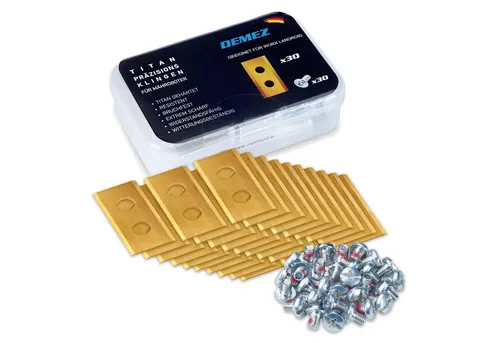 Demez Mährobotermesser Mähroboterklingen 30 Stück mit Schrauben, geeignet für Worx, extrem scharfe Ersatzmesser