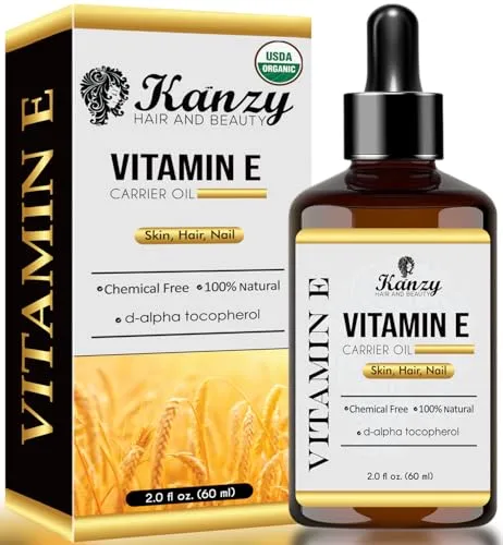 Produktbild Kanzy Vitamin E Öl Bio Tropfen 60ml – 100% natürliches d-Alpha-tocopherol