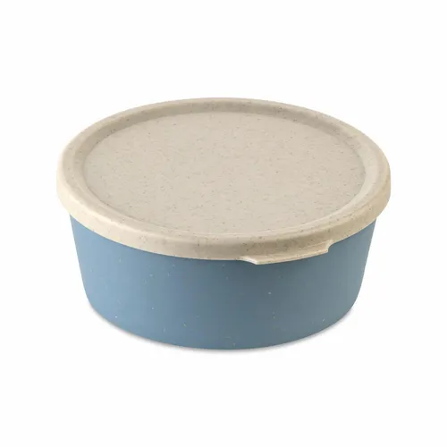 Koziol Schale Connect Bowl Mit Deckel, Kunststoff, Nature Flower Blue, 400 ml