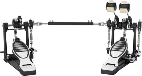 XDrum Pro Doppel Fußmaschine - Zubehör für Schlaginstrumente, mit 2 Pedalen und Doppelkettenzug für präzises Spiel und hohe Robustheit.