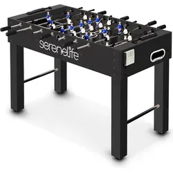 Serenelife Tischkicker Kinder & Erwachsene – Kickertisch Klappbar – Table Fussball mit 4 Bälle & gewichteten Kicker Figuren