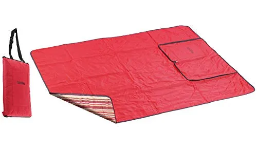 PEARL Picnic Decke: 3in1-Picknickdecke mit Sitzkissen und Zudecke, waschbar, 180 x 150 cm (Picknickdecke isoliert waschbar, mit Kissen, wasserdichte Tasche)