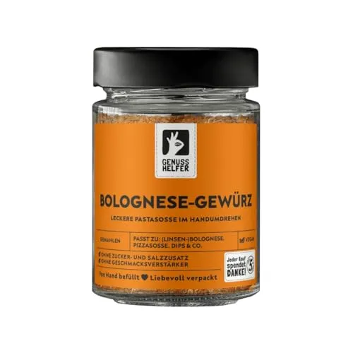 Bremer Gewürzhandel Bolognese Gewürz, italienische Gewürzmischung für Bolognese Sauce, 80g im Glas