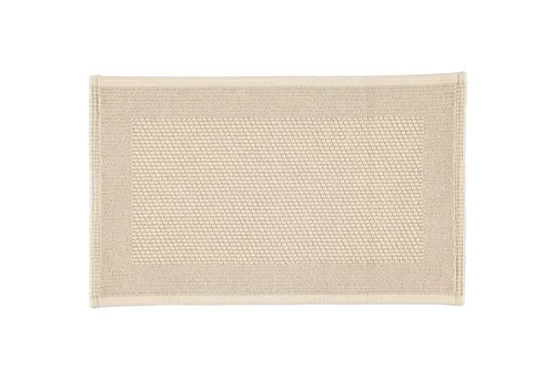 Möve Duschmatte Wellness, beige - Badteppich aus 85% Baumwolle und 15% Leinen, sorgt für ein angenehmes Fußgefühl und ist pflegeleicht bis 60° Grad.