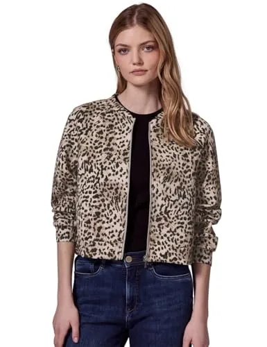 STREET ONE STUDIO Damen F322982 Blouson mit Leo-Muster in braun von Street One Studio