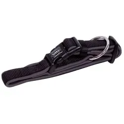 Nobby Hunde-Halsband Classic Preno schwarz grau - Verstellbar 25-35 cm, robust und stylish für jeden Hund