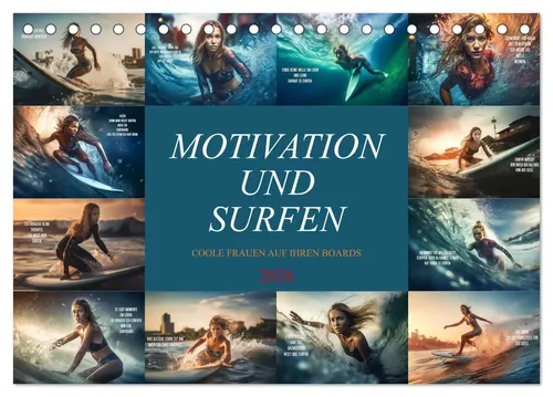 Dirk Meutzner | Motivation und Surfen (Tischkalender 2026 DIN A5 quer),...