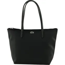 Lacoste L. 12.12 Concept Shopper S - Elegante Handtasche (schwarz) - Handtaschen mit zeitloser Eleganz aus Mini-Piqué-Material, ideal für Alltag und besondere Anlässe. Separates Fach für iPad mini und robuste Griffe bieten Komfort und Funktionalität.