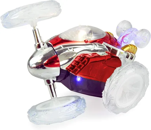 Amewi 22411, rot, Spinstar Mini-Stuntfahrzeug 2,4GHz, RTR, Kleiner Flitzer mit Wilden Stunt-Funktionen