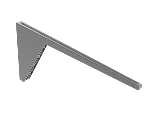 Hailo Einbau Handtuchhalter Secco Handtuchstange Handtuchtrockner einarmig grau Einbau (Dunkelgrau)