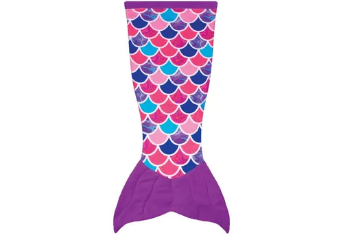 Fin Fun Meerjungfrau Decke - Kuschelige Decke für Mädchen und Damen - Tragbare Decken für Kinder, ideal für kalte Tage, erhältlich in 60 x 130 cm und 70 x 170 cm, aus weichem, maschinenwaschbarem Polyester für optimalen Komfort.