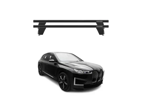 OMAC Dachträger Menabo für BMW iX I20 (2021-2025) – Leicht & Wasserbeständig - Hochwertiger OMAC Dachträger aus eloxiertem Aluminium, abschließbar und mit T-Nut-System für einfache Montage von Zubehör. City-Crash-getestet, Traglast bis 75 kg. Ideal für flexiblen Einsatz.