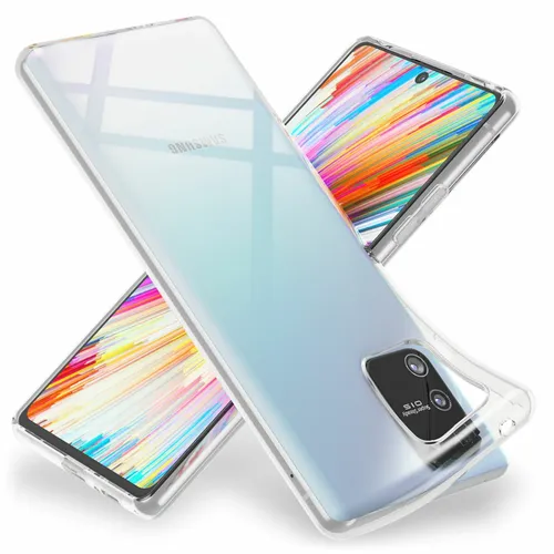 Klare Handy Hülle für Samsung Galaxy S10 Lite, Clear Case Schutz Cover TPU