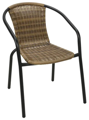 Mojawo Stabiler Polyrattan Bistrostuhl von Mojawo