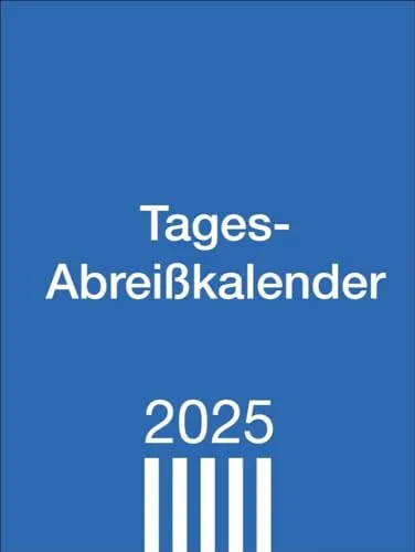 Tagesabreißkalender klein 2025: Praktischer Tischkalender zum Abreißen. Büro-Kalender mit großer Datumsanzeige, Anekdoten und Rätsel. Kleiner Tageskalender zum Aufstellen. (Bürokalender Heye)