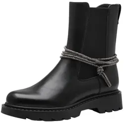 Tamaris Damen Elegante Stiefelette 1-25814-43 Schwarz - Bequeme Mode für jeden Anlass - Modische Stiefelette aus hochwertigem Kunstleder, mit leichter Fütterung und gepolsterter Innensohle für hohen Tragekomfort. Ideal für Freizeit und jeden Tag.