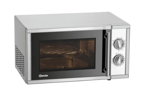 Bartscher Mikrowelle 9231D-GR 610856 - Mikrowelle mit Grillfunktion und 1000 Watt für perfektes Garen, Auftauen und Erhitzen – ideal für vielseitige Küchenbedürfnisse.