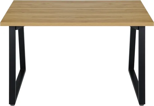 Home affaire Esstisch Soyans, modernes Kufen Gestell in beige - Esstisch aus FSC®-zertifiziertem Holzwerkstoff mit elegantem Kufengestell, ideal für stilvolle Essbereiche. Erhältlich in vier Breiten und mit melaminharzbeschichteter Oberfläche für einfache Pflege.