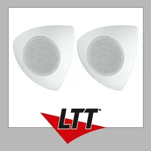 MONACOR MKS-48/WS Lautsprecherboxen-Paar in weiß von MONACOR