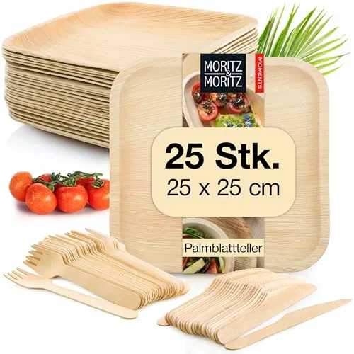 Moritz & Moritz Palmblatt Geschirrset für 25 Personen von Moritz & Moritz