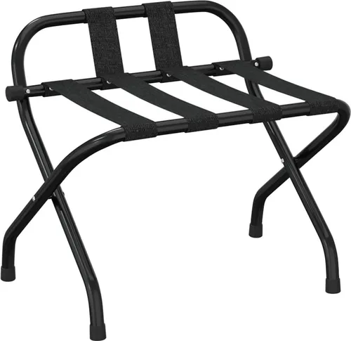 vidaXL Gepäckablage mit Rückenlehne Schwarz 56x39x52 cm von vidaXL