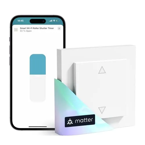 Meross Matter Smart Rolladenschalter WLAN 55x55mm – Intelligente Jalousiensteuerung