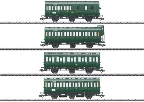 Märklin 42046 HO Abteilwagen-Set der DB 4-teilig flaschengrün  #NEU in OVP#