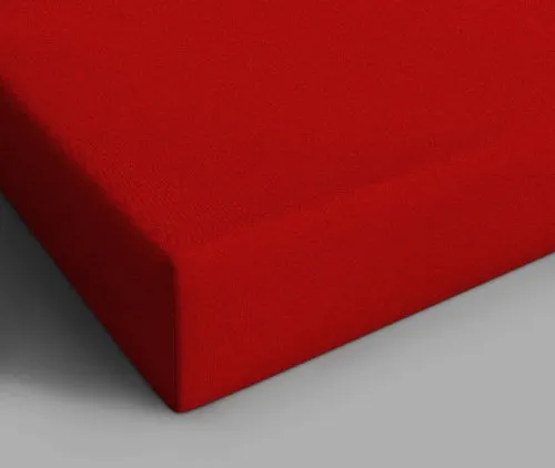Home Care Doppeljersey Spannbettlaken, 140 x 200 cm, Rot - Hochwertiges Doppeljersey Spannbettlaken in Rot, 140 x 200 cm, ideal für perfekten Sitz und hohen Schlafkomfort. Pflegeleicht und strapazierfähig für den täglichen Einsatz.