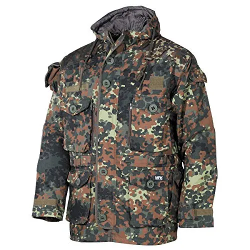 MFH Outdoorjacke XL - Flecktarn - Jagen - Robuste Outdoorjacke aus Rip Stop Material, ideal für alle Wetterbedingungen und perfekte Tarnung im Freien.
