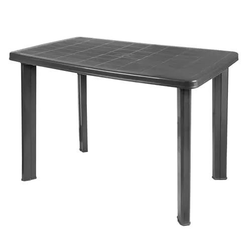 Spetebo Kunststoff Gartentisch 100 x 72 cm
