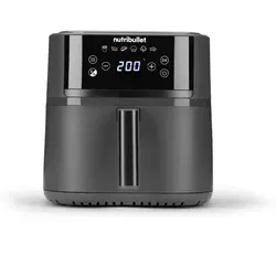 nutribullet Air fryer Crisplite NBA0611DG Heißluftfritteuse - Heißluftfritteuse mit 6L Kapazität, PFAS-frei und 6 Voreinstellungen für perfekte Ergebnisse – ideal für Familien und große Mahlzeiten.