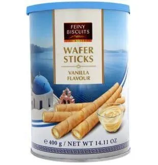 Feiny Biscuits Rurki Waflowe z Nadzieniem Waniliowym 400 g GUNZ - 9002859082177