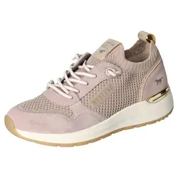 Mustang Slip-On Sneaker mit Keilabsatz in Altrosa, Gr. 41 - Bequeme Slip-On Sneaker aus Textil mit modischem Keilabsatz, ideal für lässige Outfits.