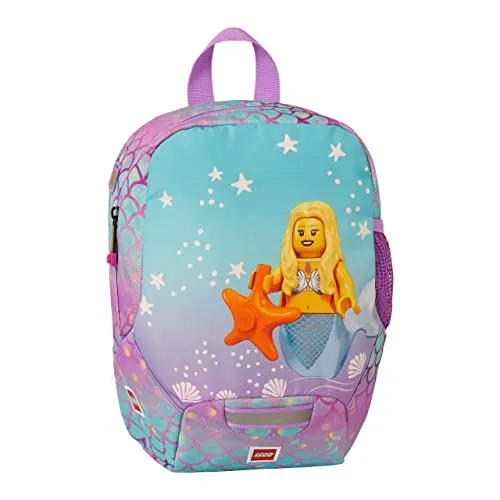 LEGO® - Mädchen Kindergartenrucksack - LEGO®, Mermaid 2023 - Leichter Rucksack - Reflektoren an allen Seiten
