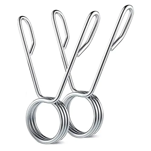 Paar Federklemmen 50 mm Federklemmen für Langhantelstangen zur Festnahme von Hantelscheiben und Lenkerverschlüssen 1