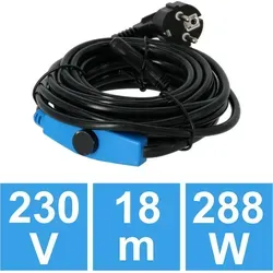 Frostschutz Frostsafe Heizkabel 18m 288 Watt - Fütterungs- & Aufzuchttechnik, effektive Frostschutzlösung für Rohrleitungen und Pflanzen, sorgt für sichere Temperaturen im Winter.