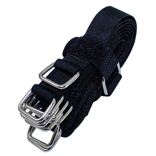 10x Klett Kabelbinder 150 x 16mm Schwarz normal Wiederverwendbar Klettbinder