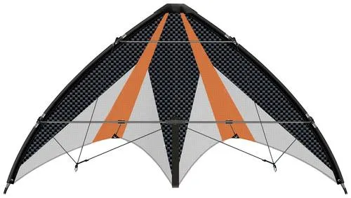 Günther Flugspiele Zweileiner Sport-Lenkdrachen Synergy 125 GX - Drachen & Windspiele, ideal für Anfänger mit stabiler Flugfähigkeit und reißfester Bespannung für beeindruckende Luftakrobatik.