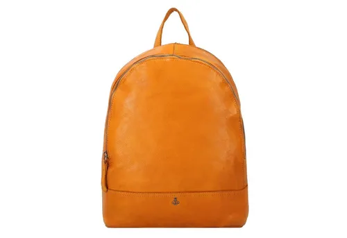 HARBOUR 2nd Cityrucksack Meghan - Modischer Leder-Rucksack mit Anker-Label - Rucksäcke aus hochwertigem Leder, kombiniert Stil und Funktionalität mit 2 Hauptfächern, Reißverschluss und einzigartigem Schmuckanhänger.