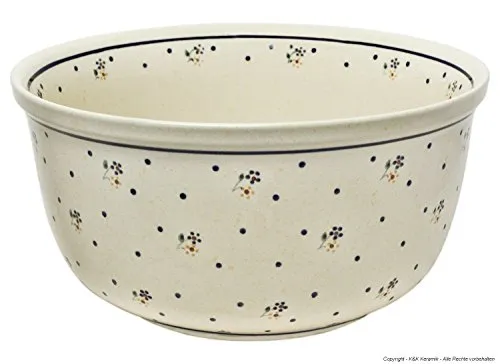 Original Bunzlauer Keramik Schüssel - 4.0L - Dekor 111 - GU-852/111