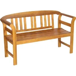 Gartenbank Batam Holz 2 Sitzer natur - Stühle - Robuste Holz-Gartenbank für 2 Personen, ideal für entspannte Stunden im Garten oder auf der Terrasse.