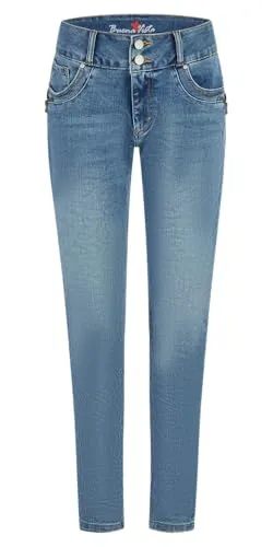 Buena Vista Cropped Jeans Tummyless-Z - S - Stylische Cropped Jeans für Damen, die durch ihren besonderen Schnitt eine bequeme Passform bieten und ideal für den Alltag sind.