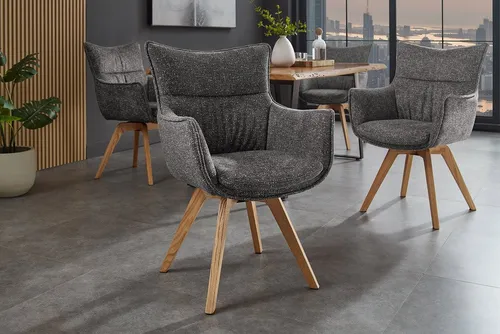 Riess Ambiente 360° drehbarer Design Stuhl Vogue von Riess-Ambiente
