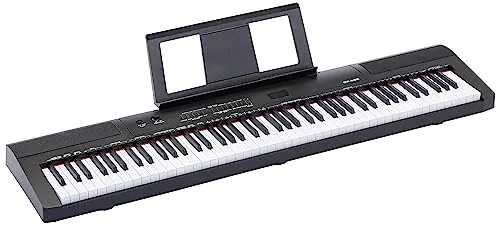 Amazon Basics Tragbares Digitalpiano mit 88 Tasten