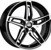 Zoll Alufelge DBV 5DS 005 6,5x16 5/112 ET41 schwarz glänzend, front poliert