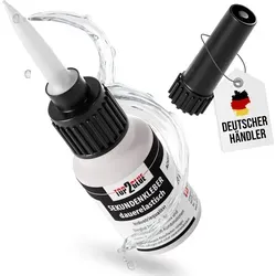 Top2Glue Sekundenkleber extra stark und flexibel 20g - Top2Glue Sekundenkleber – 20g Profi-Kleber für flexible & wasserfeste Verbindungen. Ideal für Schuhe, Leder und Gummi. Ultra-schnelle Aushärtung und dauerhafte Elastizität machen ihn zum perfekten Partner für Reparaturen im Haushalt und Handwerk.